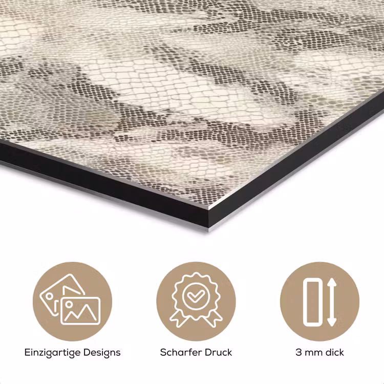 Slang - Patroon - Taupe aluminium wit klein 46 -closeup_DE