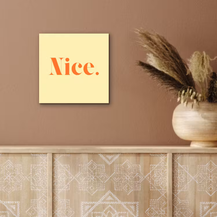 Nice - Oranje - Geel - Minimalistisch aluminium wit klein -sfeer4