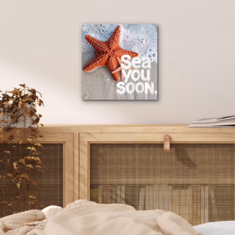 Sea you soon - Zeester - Zee aluminium wit klein -sfeer3