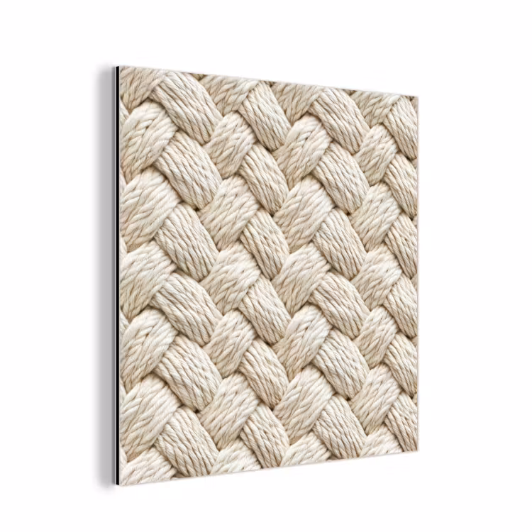 Touw - Gebreid - Beige aluminium wit klein 46 -3d
