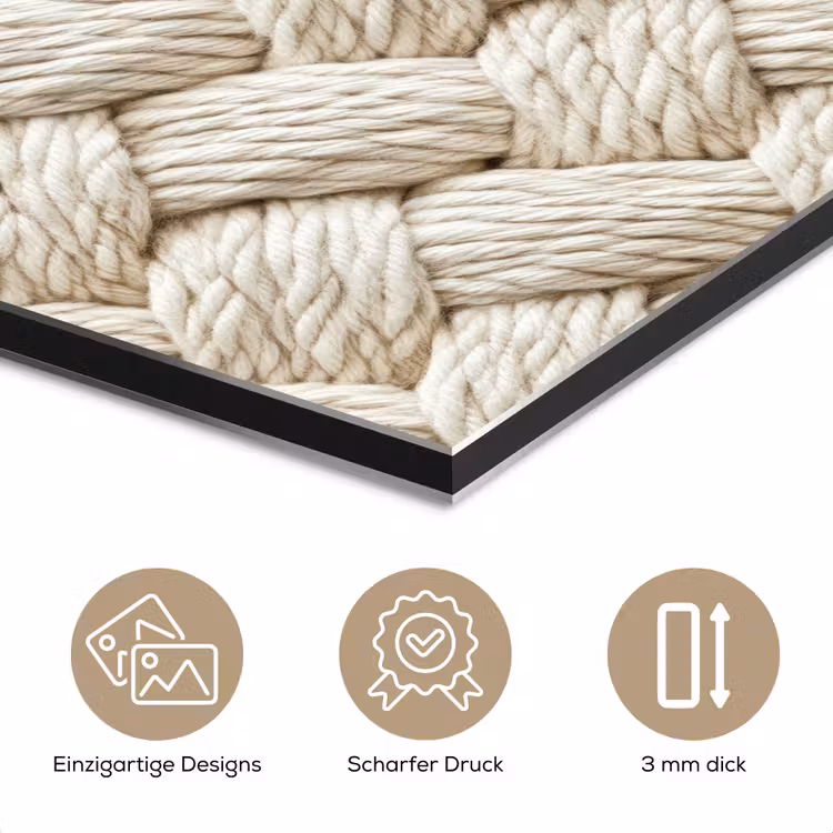 Touw - Gebreid - Beige aluminium wit klein 46 -closeup_DE