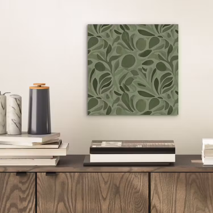 Sereen - Bladeren - Groen aluminium wit klein 46 -sfeer1