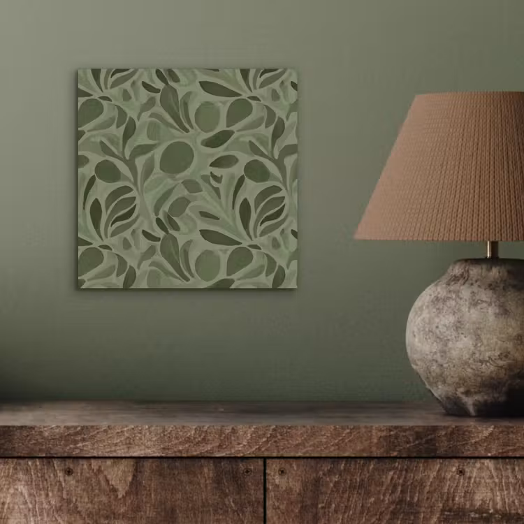 Sereen - Bladeren - Groen aluminium wit klein 46 -sfeer2