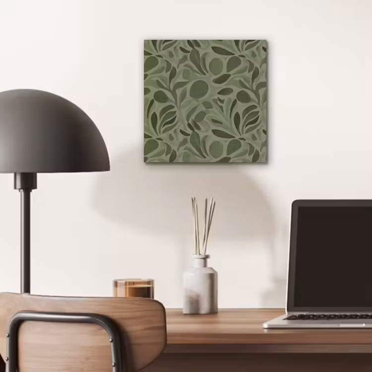 Sereen - Bladeren - Groen aluminium wit klein 46 -sfeer5
