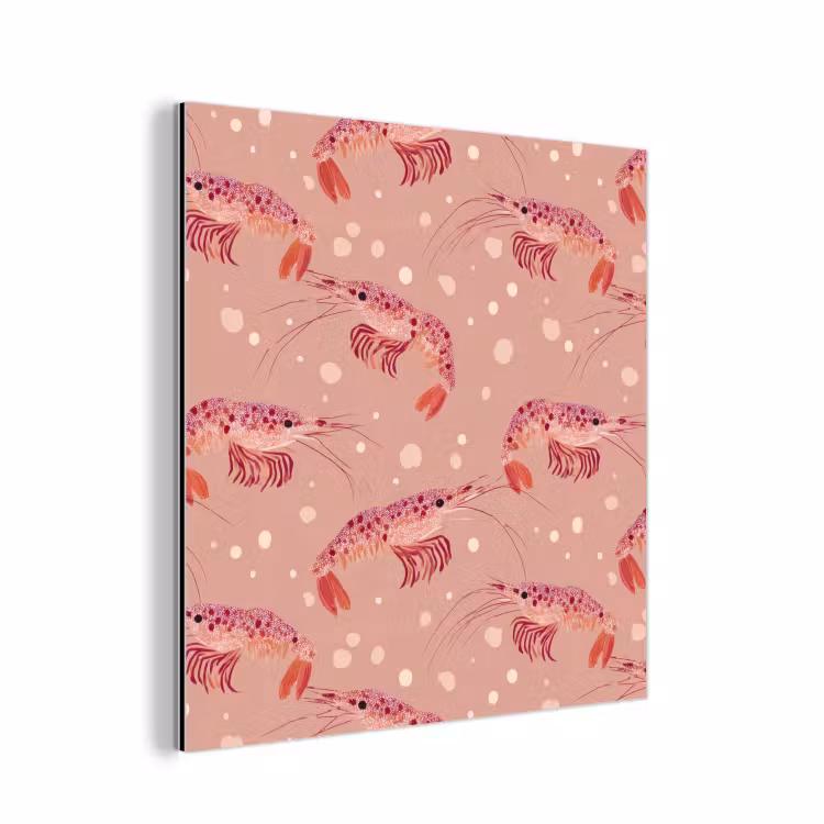 Garnalen - Stippen - Roze aluminium wit klein 46 -3d