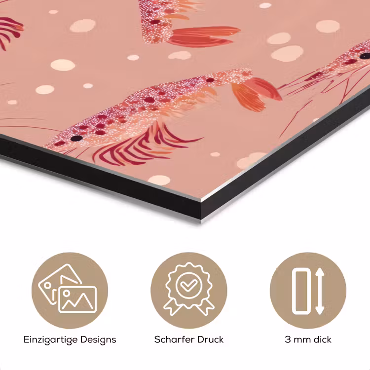 Garnalen - Stippen - Roze aluminium wit klein 46 -closeup_DE