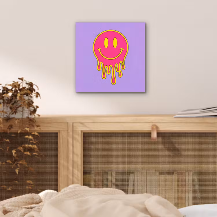 Smiley - Drip - Neon aluminium wit klein -sfeer3