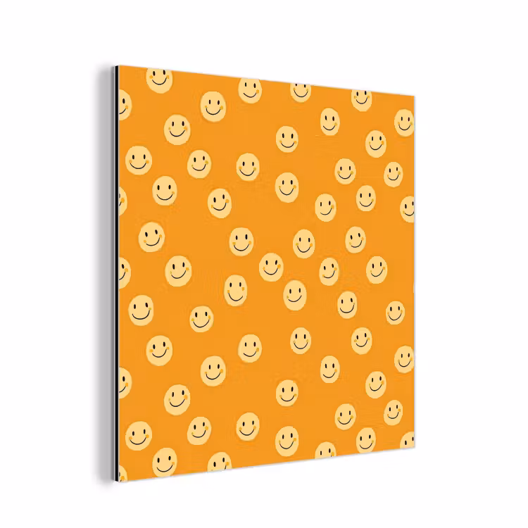 Smileys - Retro - Heel aluminium wit klein 46 -3d