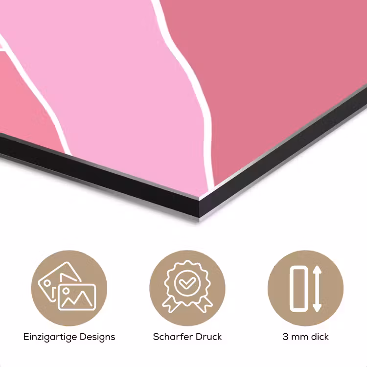 Zon - Bergen - Natuur - Abstract - Roze aluminium wit klein -closeup_DE