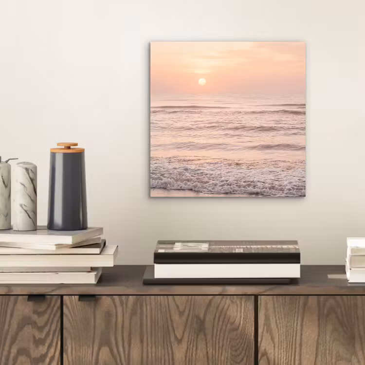Zon - Strand - Roze aluminium wit klein -sfeer1
