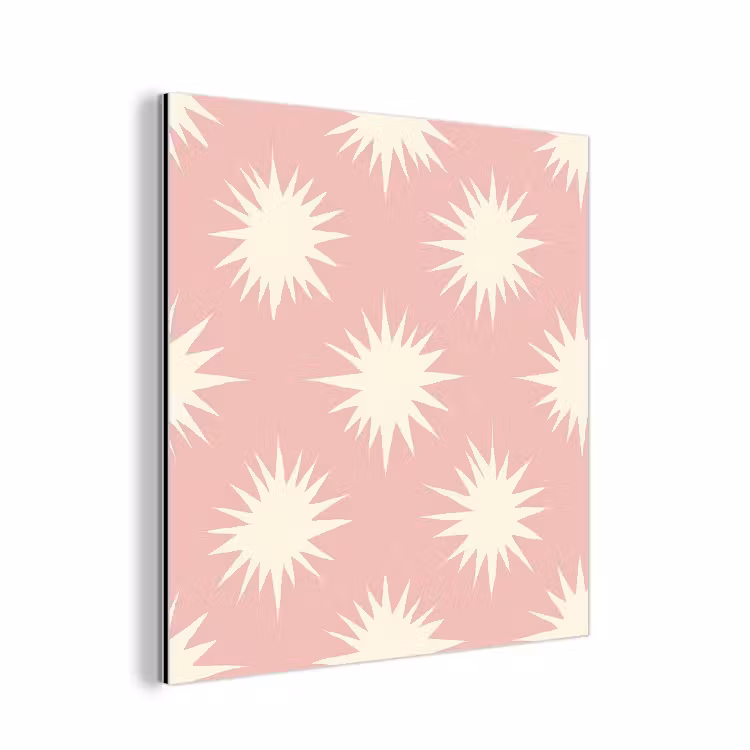 Zonnen - Patroon - Roze aluminium wit klein 46 -3d