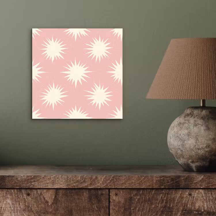 Zonnen - Patroon - Roze aluminium wit klein 46 -sfeer2
