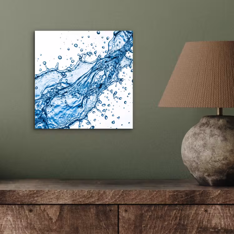 Spash - Water - Blauw aluminium wit klein -sfeer2