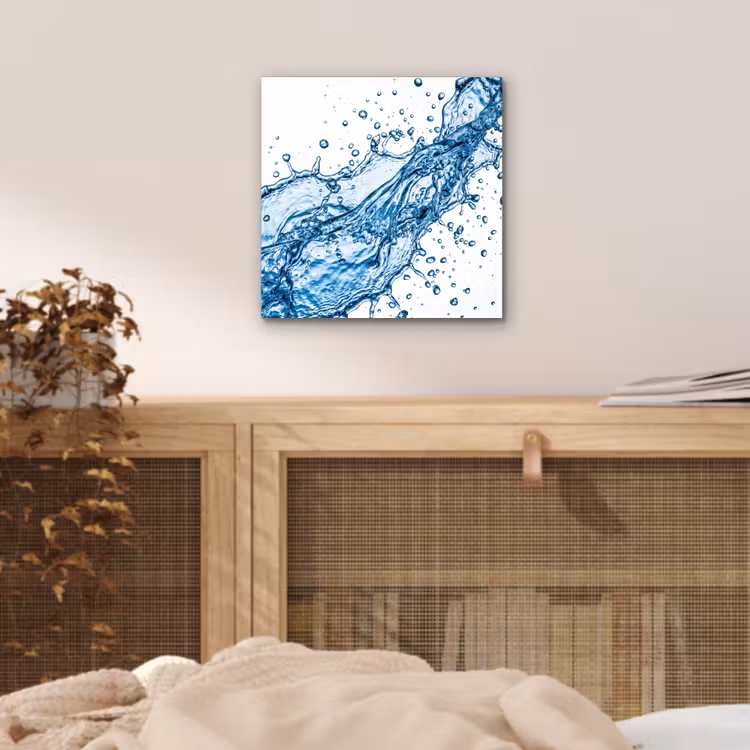 Spash - Water - Blauw aluminium wit klein -sfeer3
