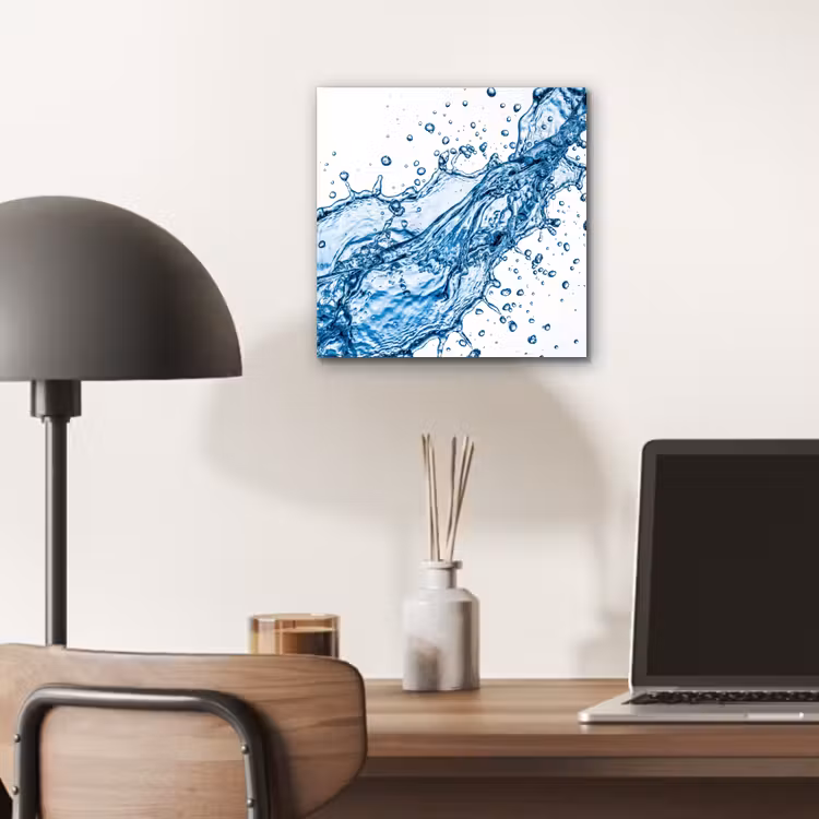Spash - Water - Blauw aluminium wit klein -sfeer5
