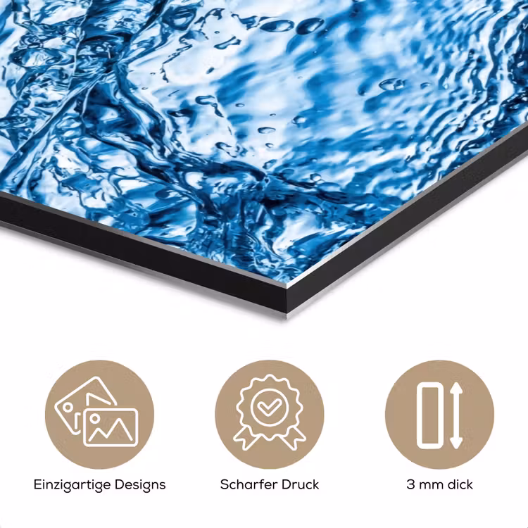 Spash - Water - Blauw aluminium wit klein -closeup_DE