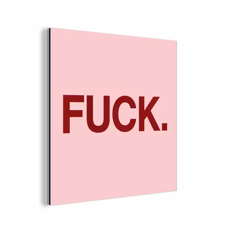 Statement - Krachtig - Roze aluminium wit klein -3d