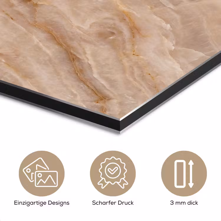 Steen - Ader - Natuur - Modern - Beige aluminium wit klein -closeup_DE