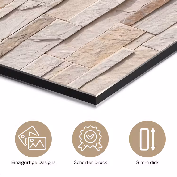 Steen - Muur - Textuur - Rustiek - Beige aluminium wit klein -closeup_DE