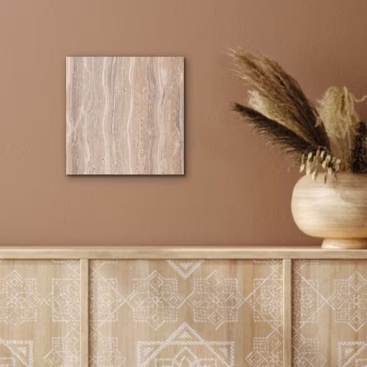 Steen - Patroon - Textuur - Natuurlijk - Beige aluminium wit klein -sfeer4