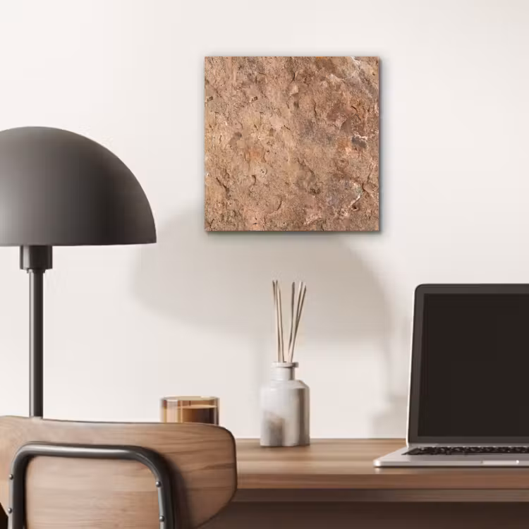 Steen - Natuur - Textuur - Abstract - Bruin aluminium wit klein -sfeer5