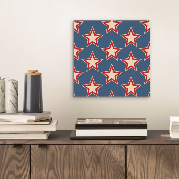 Ster - Klassiek - Blauw aluminium wit klein 46 -sfeer1