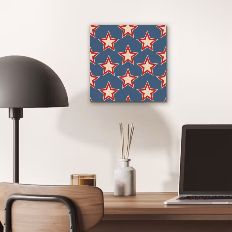 Ster - Klassiek - Blauw aluminium wit klein 46 -sfeer5
