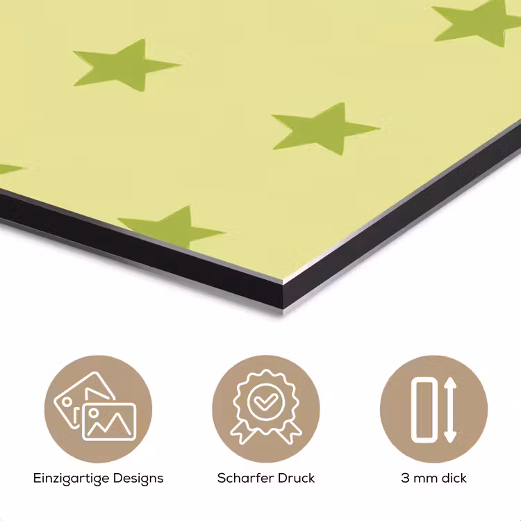 Sterren - Patroon - Groen aluminium wit klein 46 -closeup_DE