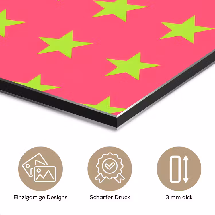 Sterren - Patroon - Roze aluminium wit klein 46 -closeup_DE