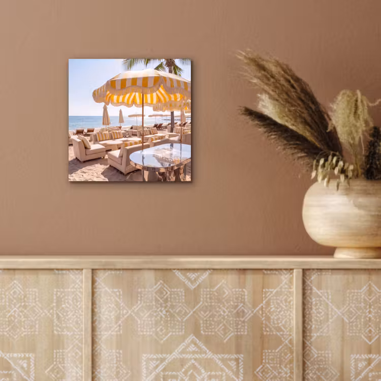 Strand - Ligbedden - Vakantie - Modern - Geel aluminium wit klein -sfeer4