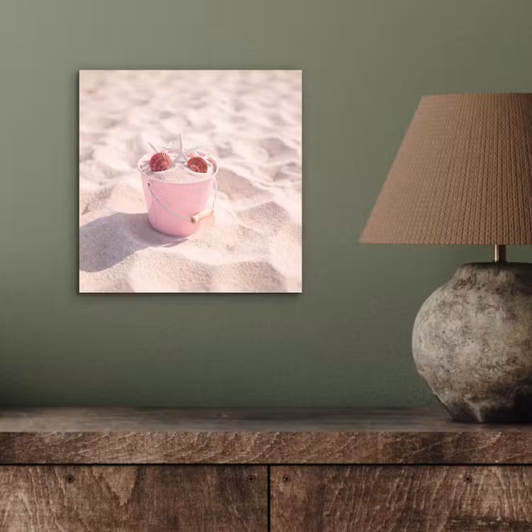Strand - Schelpen - Zomer - Roze - Decoratie aluminium wit klein -sfeer2