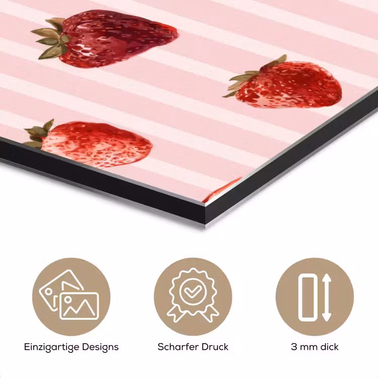 Strepen - Aardbei - Roze aluminium wit klein 46 -closeup_DE