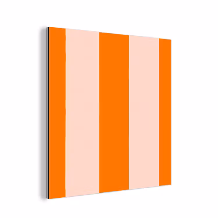 Strepen - Modern - Oranje aluminium wit klein 46 -3d
