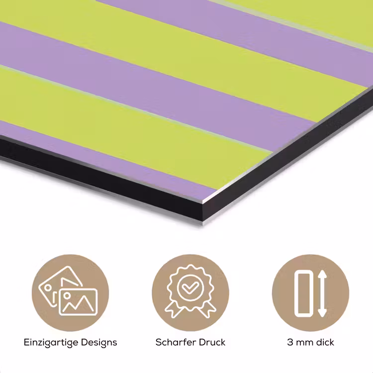 Strepen - Patroon - Groen aluminium wit klein 46 -closeup_DE