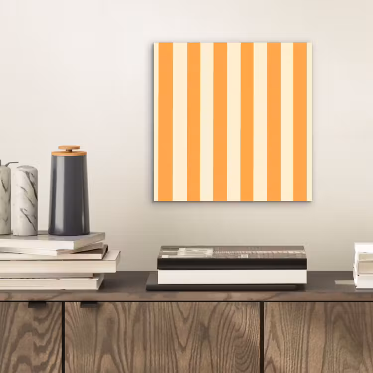 Strepen - Patroon - Oranje aluminium wit klein 46 -sfeer1