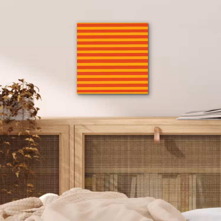 Strepen - Patroon - Oranje aluminium wit klein 46 -sfeer3