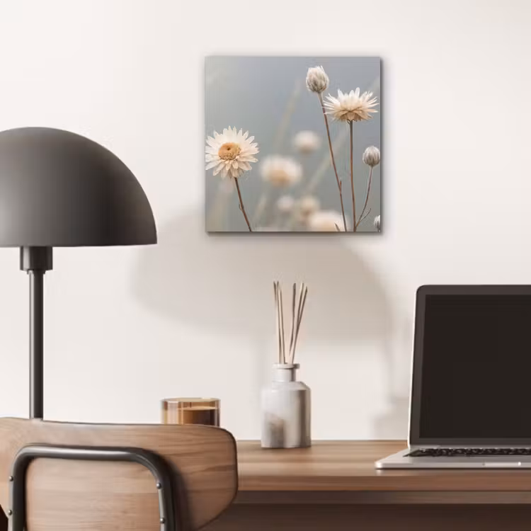 Strobloemen - Wit - Daglicht aluminium wit klein -sfeer5