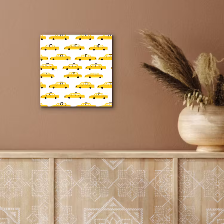 Taxi - Iconisch - Geel aluminium wit klein 46 -sfeer4