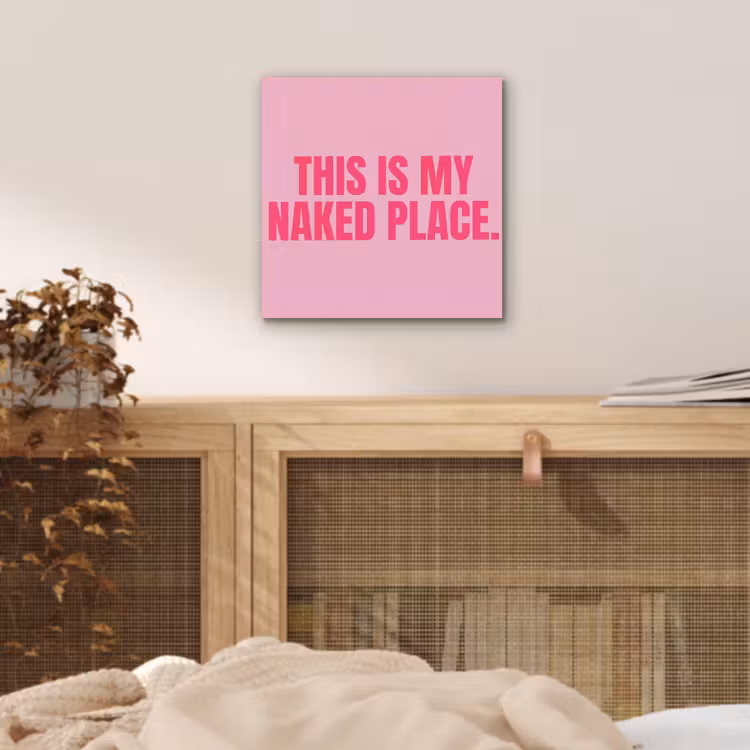 Tekst - Modern - Roze aluminium wit klein -sfeer3