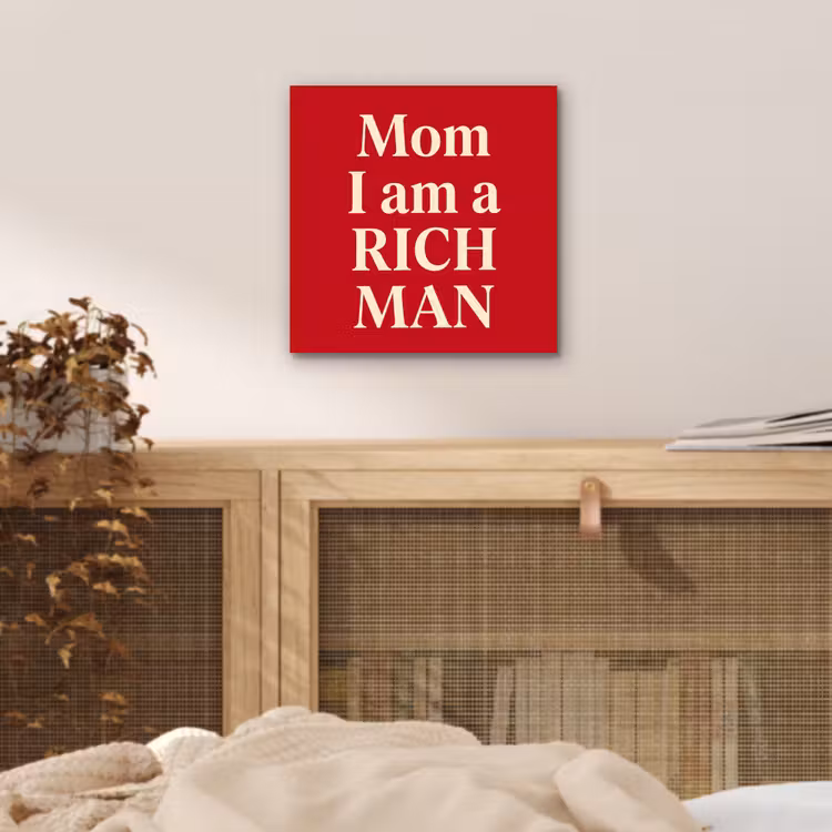 Tekst - Rijkdom - Motivatie - Rood - Modern aluminium wit klein -sfeer3