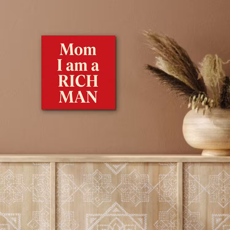 Tekst - Rijkdom - Motivatie - Rood - Modern aluminium wit klein -sfeer4