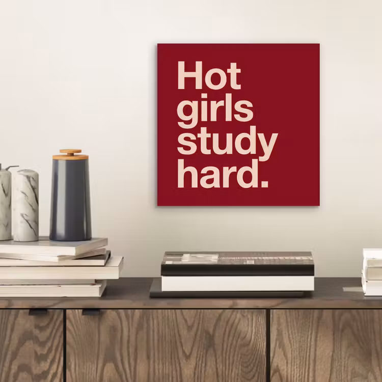 Tekst - Studie - Motivatie - Modern - Rood aluminium wit klein -sfeer1