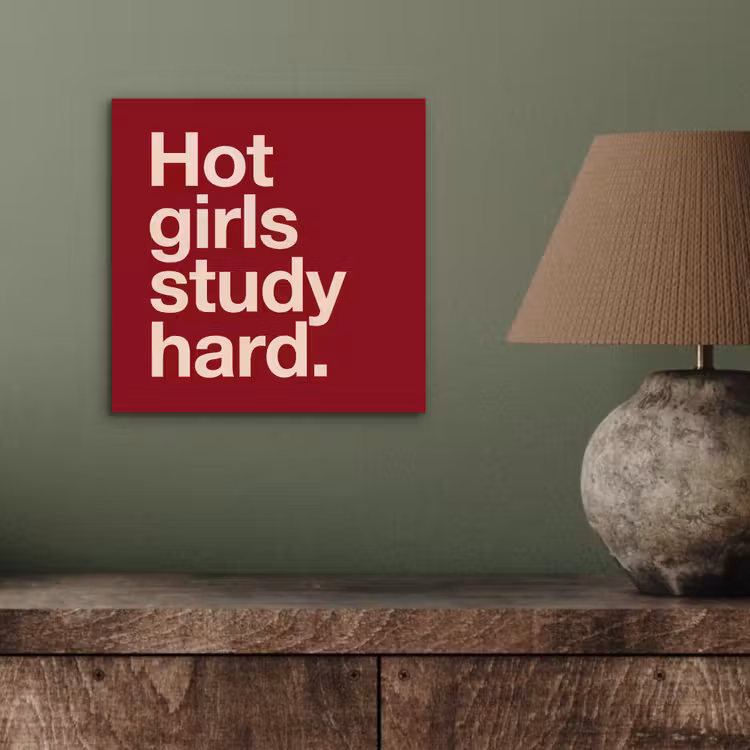 Tekst - Studie - Motivatie - Modern - Rood aluminium wit klein -sfeer2