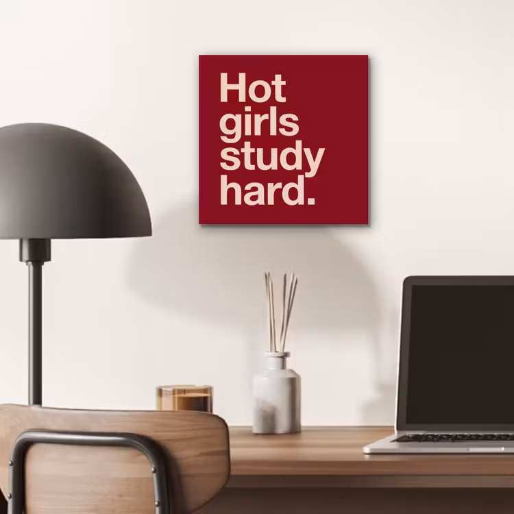 Tekst - Studie - Motivatie - Modern - Rood aluminium wit klein -sfeer5