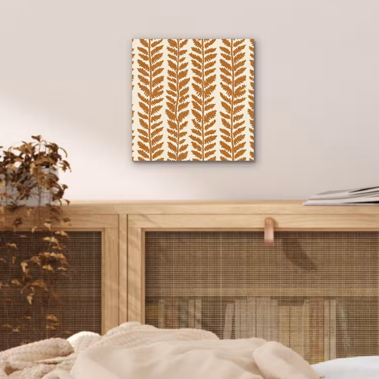 Textuur - Bladeren - Oker aluminium wit klein 46 -sfeer3