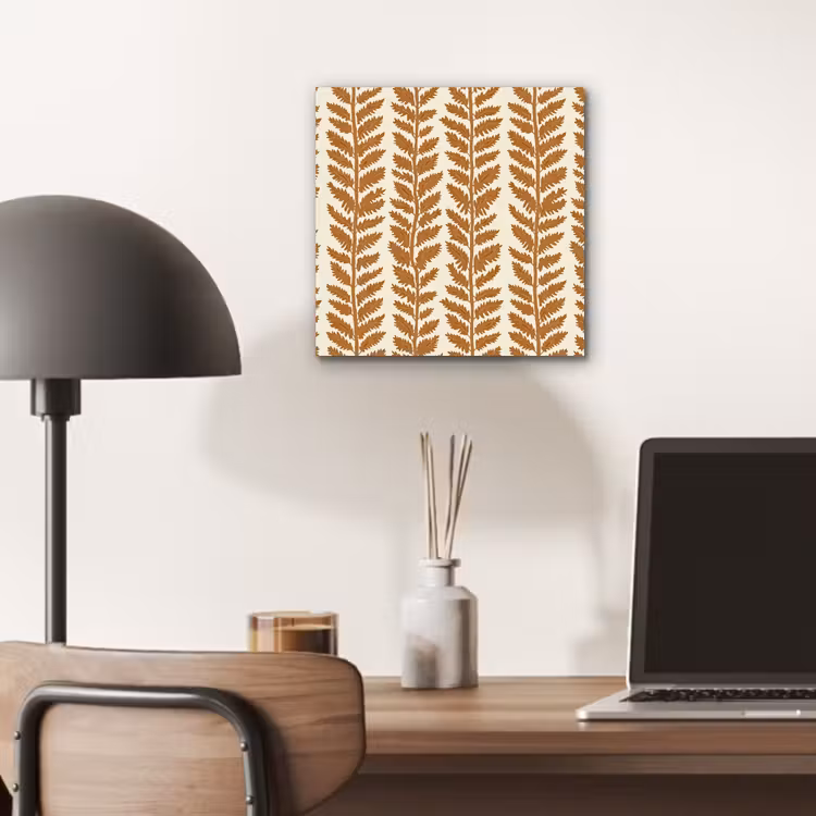 Textuur - Bladeren - Oker aluminium wit klein 46 -sfeer5