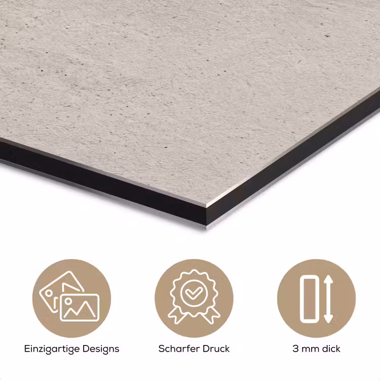 Textuur - Effen - Abstract - Beige aluminium wit klein -closeup_DE