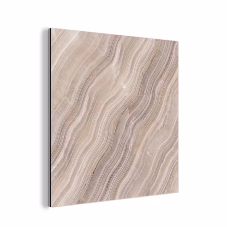 Textuur - Golvend - Abstract - Modern - Beige aluminium wit klein -3d