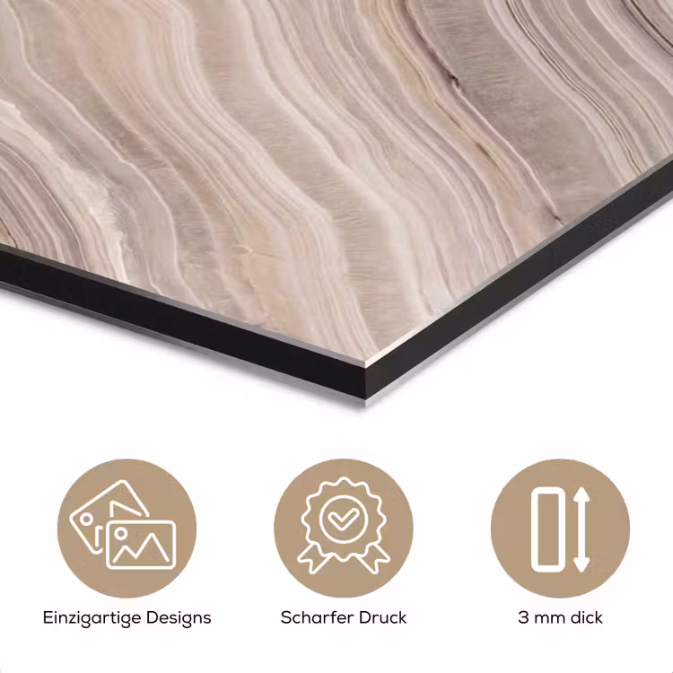 Textuur - Golvend - Abstract - Modern - Beige aluminium wit klein -closeup_DE