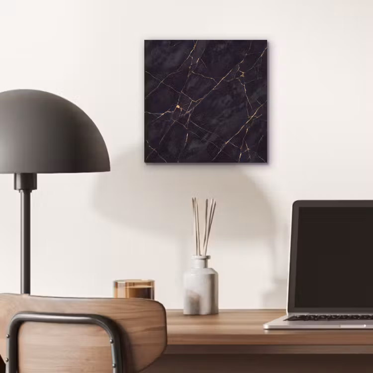 Textuur - Gouden lijnen - Abstract - Modern - Zwart aluminium wit klein -sfeer5